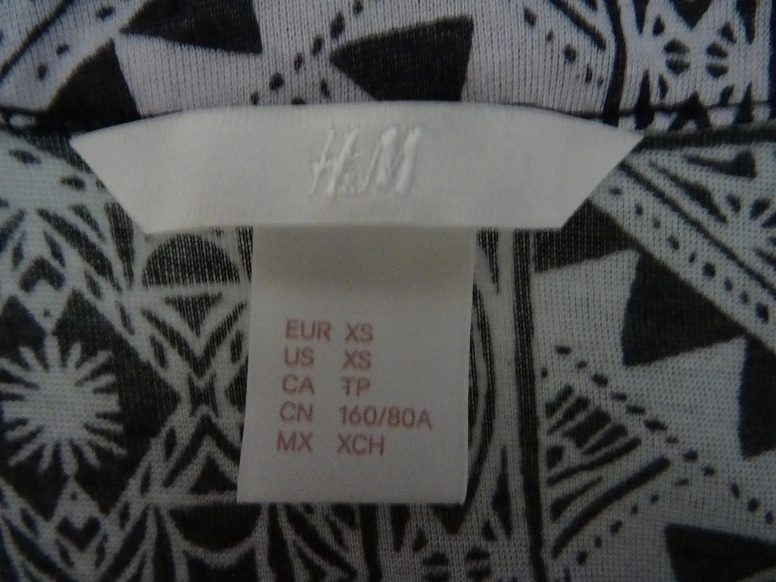 Vestido pareo negro y blanco H&M talla XS – photo 3